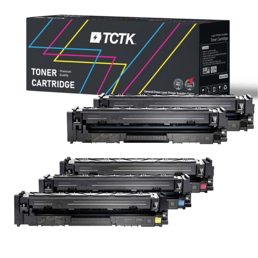 Multipack (4) Toners Meerdere kleuren Compatibel met HP Color LaserJet - Vervangt 205A (CF531A)